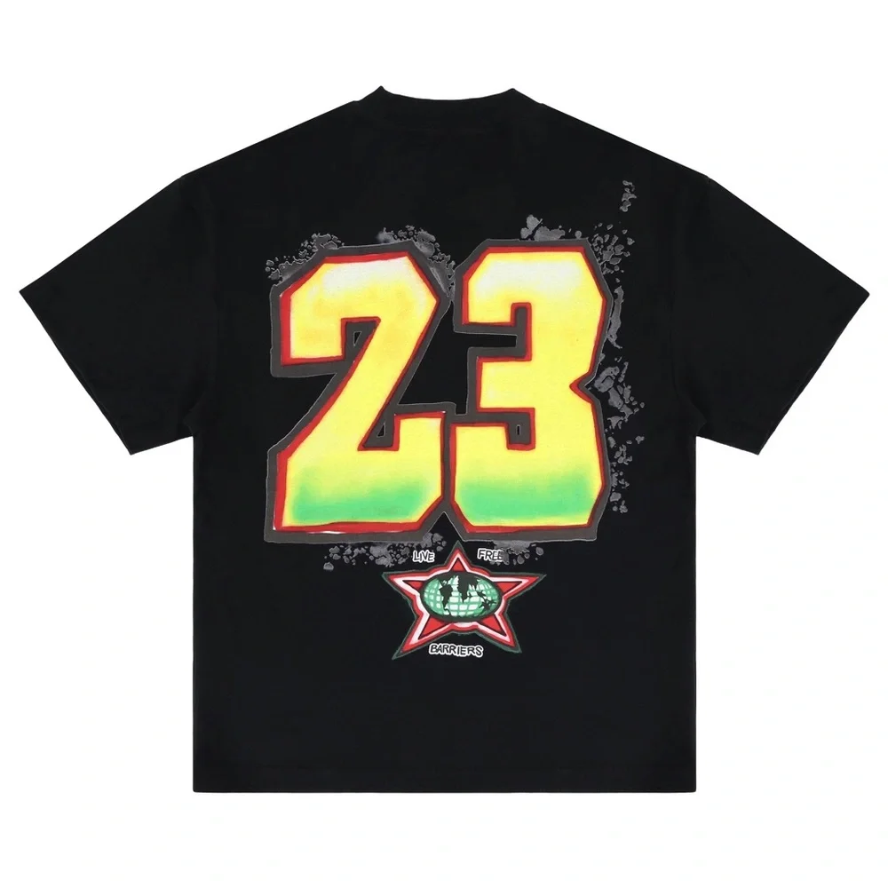 350 GSM COTTON HEAVYWEIGHT MICHAEL JORDAN MJ23 BLACK GRAPHIC T-SHIRT